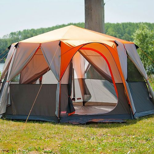 Namiot kempingowy 8-osobowy Coleman Cortes Octagon 8 orange