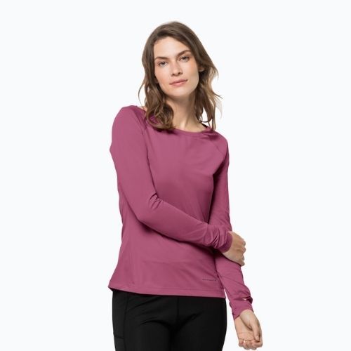 Longsleeve trekkingowy damski Jack Wolfskin Tasman violet quartz