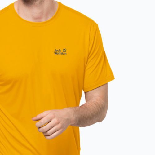 Koszulka trekkingowa męska Jack Wolfskin Tech burly yellow xt
