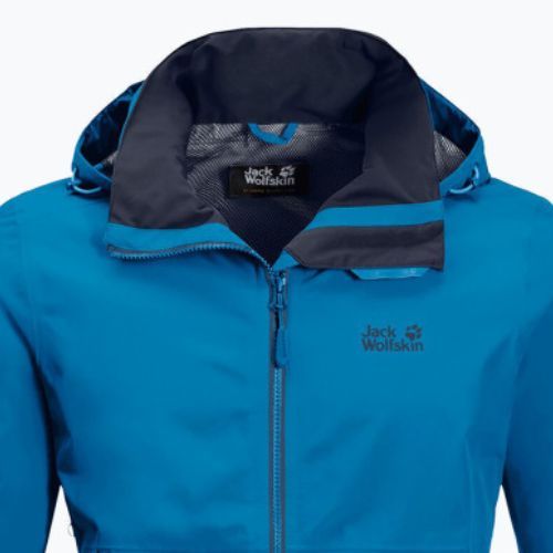 Kurtka przeciwdeszczowa męska Jack Wolfskin Evandale blue pacific