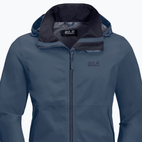 Kurtka przeciwdeszczowa męska Jack Wolfskin Evandale thunder blue