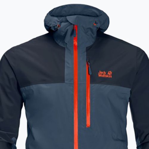 Kurtka przeciwdeszczowa męska Jack Wolfskin Go Hike thunder blue