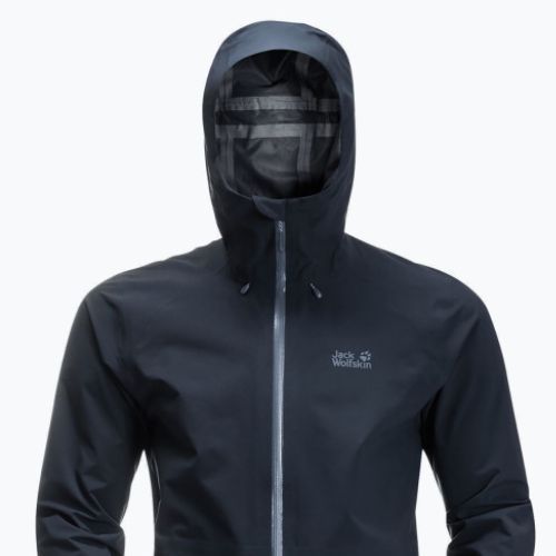 Kurtka przeciwdeszczowa męska Jack Wolfskin Highest Peak night blue