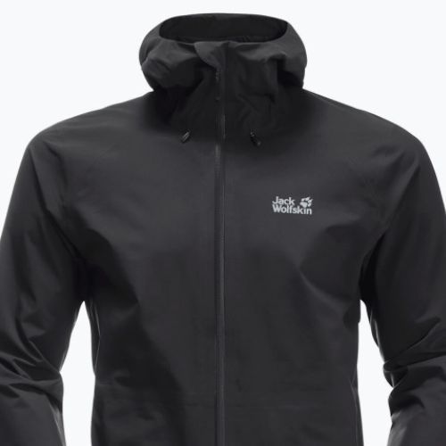 Kurtka przeciwdeszczowa męska Jack Wolfskin Highest Peak black