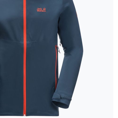 Kurtka przeciwdeszczowa męska Jack Wolfskin Highest Peak 2.5L thunder blue