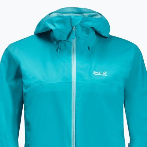 Kurtka przeciwdeszczowa damska Jack Wolfskin Highest Peak 2.5L dark aqua