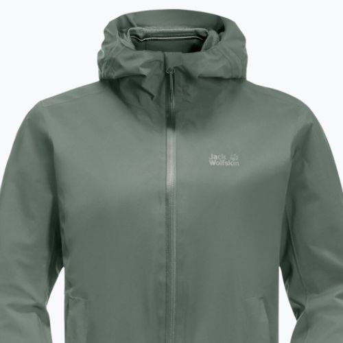Kurtka przeciwdeszczowa damska Jack Wolfskin Pack & Go Shell hedge green