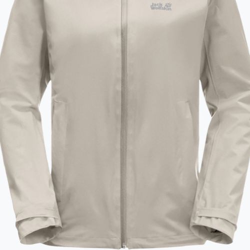 Kurtka przeciwdeszczowa damska Jack Wolfskin Pack & Go Shell dusty grey