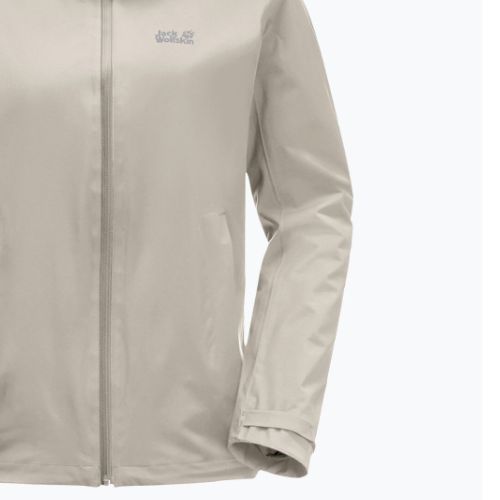 Kurtka przeciwdeszczowa damska Jack Wolfskin Pack & Go Shell dusty grey
