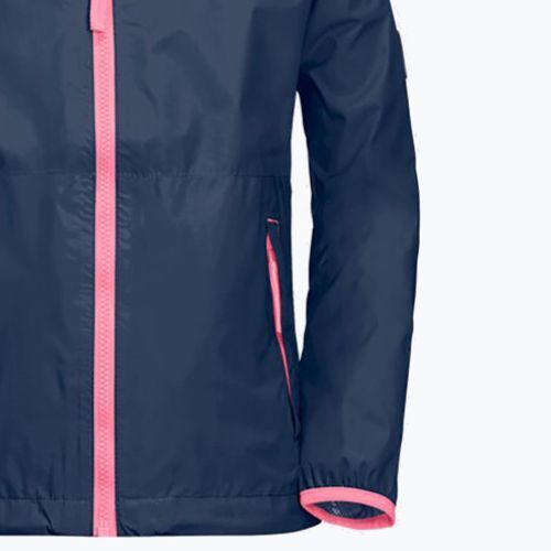 Kurtka przeciwdeszczowa dziecięca Jack Wolfskin Rainy Days dark indigo