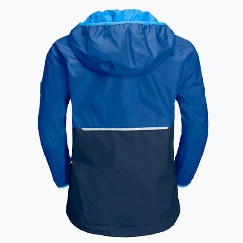Kurtka przeciwdeszczowa dziecięca Jack Wolfskin Rainy Days coastal blue
