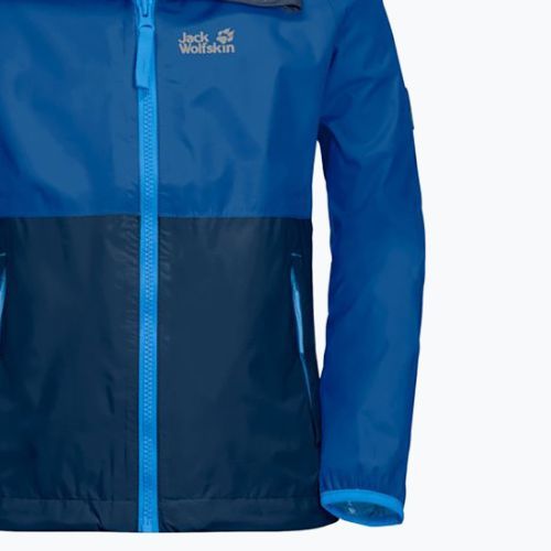 Kurtka przeciwdeszczowa dziecięca Jack Wolfskin Rainy Days coastal blue