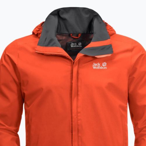 Kurtka przeciwdeszczowa męska Jack Wolfskin Stormy Point wild brier