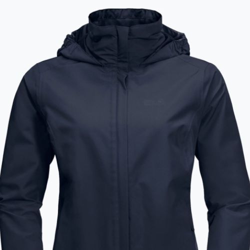 Kurtka przeciwdeszczowa damska Jack Wolfskin Stormy Point midnight blue