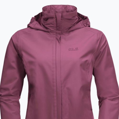 Kurtka przeciwdeszczowa damska Jack Wolfskin Stormy Point violet quartz
