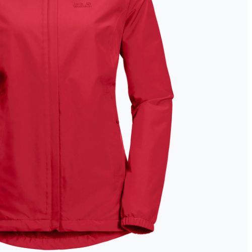 Kurtka przeciwdeszczowa damska Jack Wolfskin Stormy Point bright scarlet