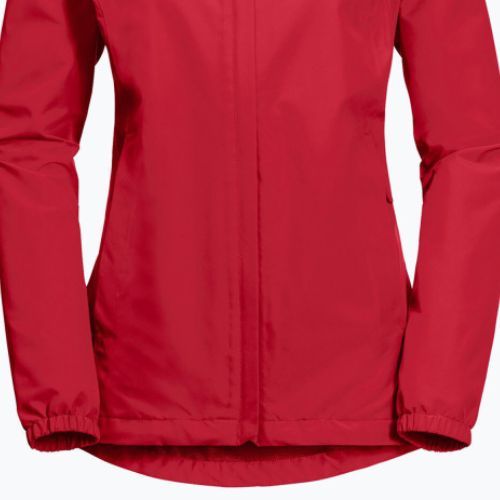 Kurtka przeciwdeszczowa damska Jack Wolfskin Stormy Point bright scarlet