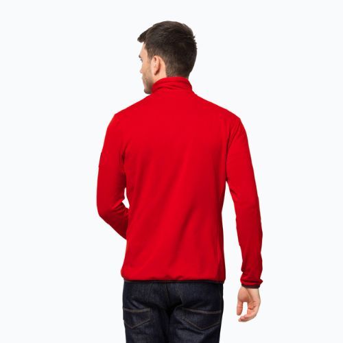 Bluza trekkingowa męska Jack Wolfskin Dna Fleece adrenaline red