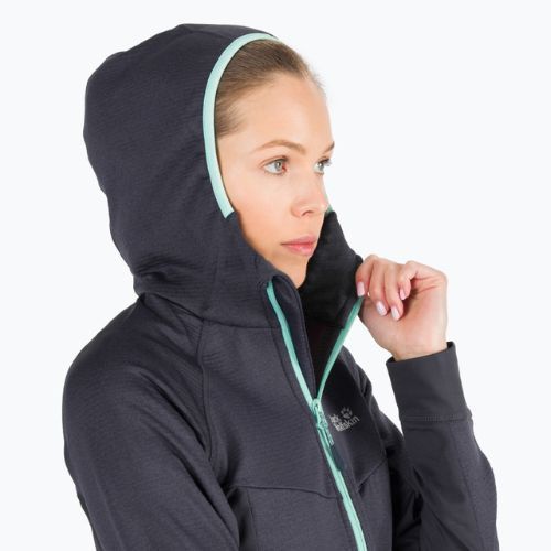 Bluza trekkingowa damska Jack Wolfskin Hydro Grid Fleece graphite