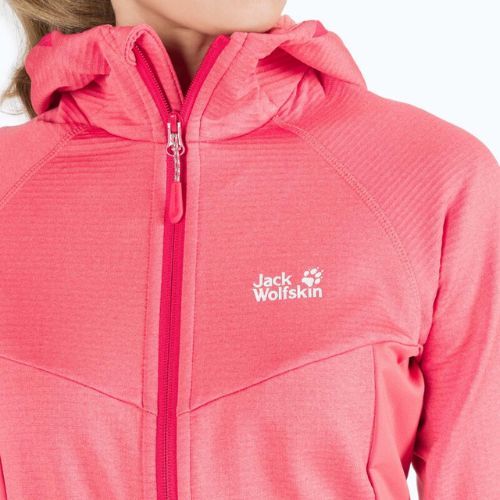 Bluza trekkingowa damska Jack Wolfskin Hydro Grid Fleece desert rose