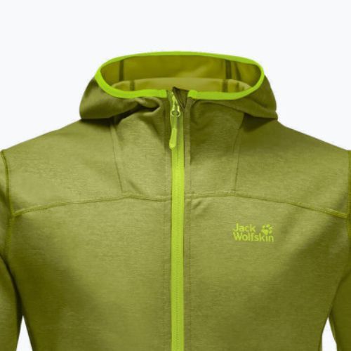 Bluza trekkingowa męska Jack Wolfskin Horizon Hooded Jacket golden cypress