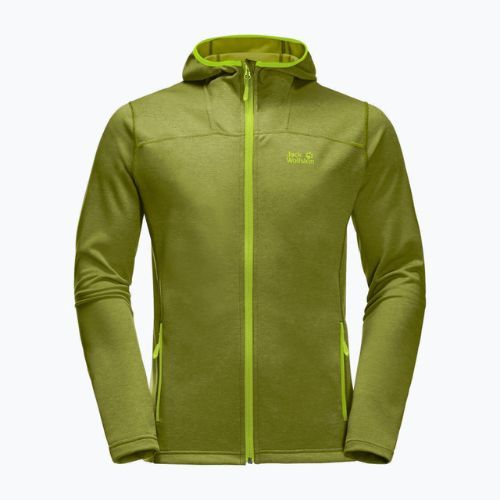 Bluza trekkingowa męska Jack Wolfskin Horizon Hooded Jacket golden cypress