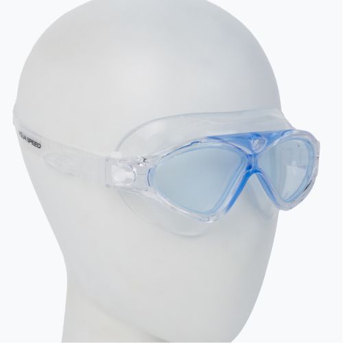 Maska do pływania dziecięca AQUA-SPEED Zefir niebieska/transparentna