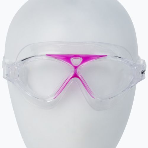 Maska do pływania dziecięca AQUA-SPEED Zefir różowa/transparentna