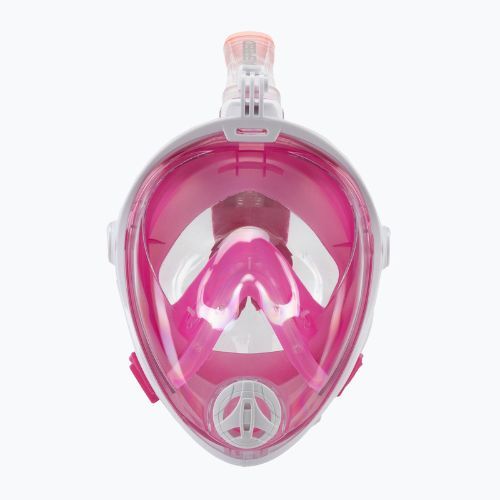 Maska pełnotwarzowa do snorkelingu damska AQUA-SPEED Spectra 2.0 biała/różowa