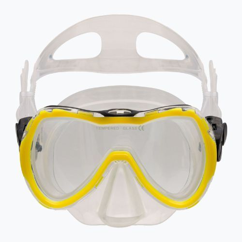 Zestaw do nurkowania dziecięcy AQUA-SPEED Enzo + Evo 2022 żółty