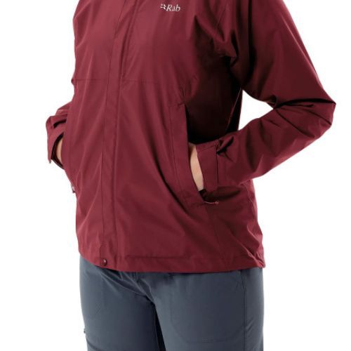 Kurtka przeciwdeszczowa damska Rab Downpour Eco deep heather