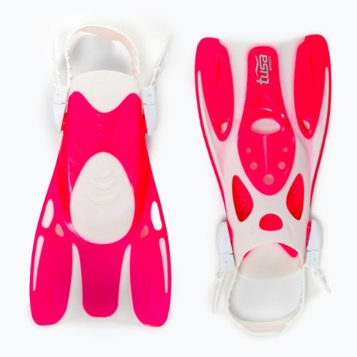 Płetwy do snorkelingu TUSA Sportstrap Snorkel Fin różowe/białe