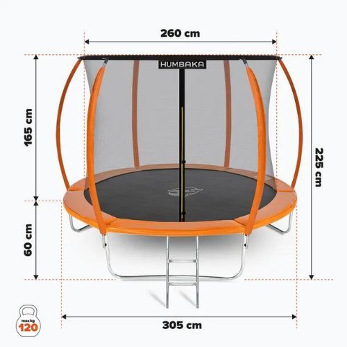 Trampolina ogrodowa HUMBAKA Super 305 cm