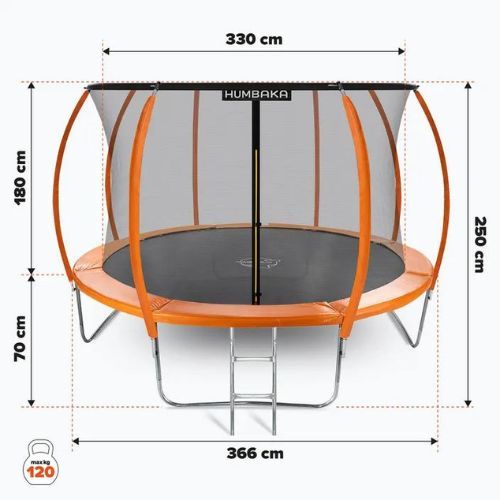 Trampolina ogrodowa HUMBAKA Super 366 cm