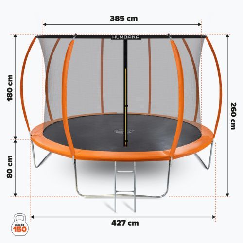 Trampolina ogrodowa HUMBAKA Super 427 cm