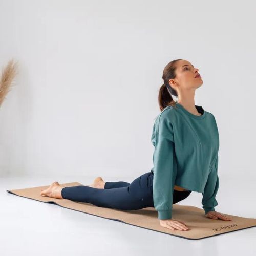 Mata do jogi XTREXO Korkowa TPE 6 mm czarna