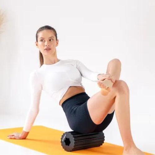 Wałek do masażu XTREXO EPP czarny