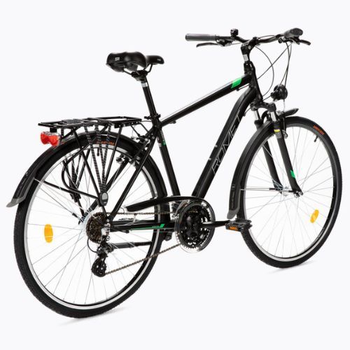 Rower trekkingowy Romet Wagant 1 czarny/zielony