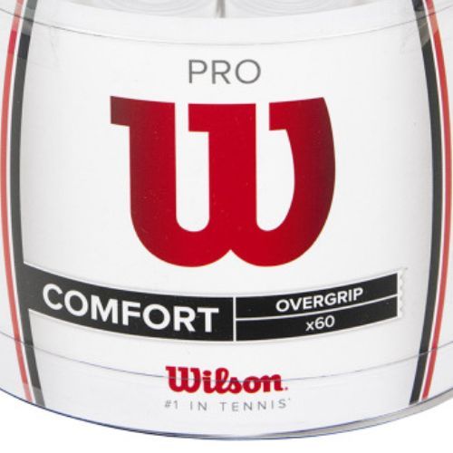 Owijki do rakiet tenisowych Wilson Pro Overgrip 2022 60 szt. white