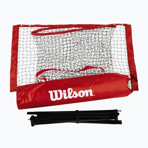 Siatka do tenisa ziemnego Wilson Starter Ez Tennis Net 3.2 m black/red