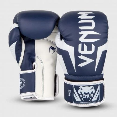 Rękawice bokserskie Venum Elite white/navy blue