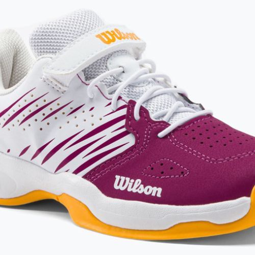 Buty do tenisa dziecięce Wilson Kaos K 2.0 Jr baton rouge/white/saffron