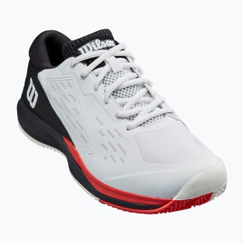 Buty do tenisa męskie Wilson Rush Pro Ace Clay white/black/poppy red