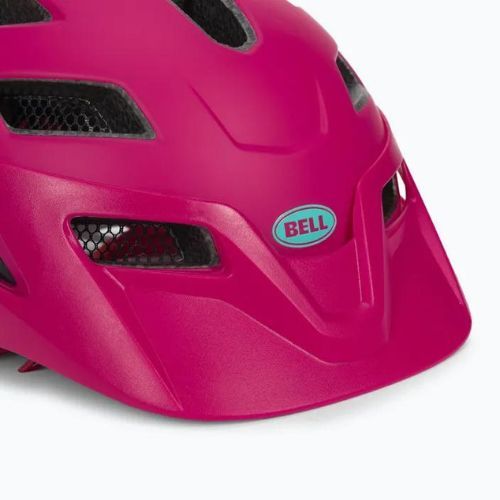 Kask rowerowy dziecięcy Bell Sidetrack gnarly matte berry