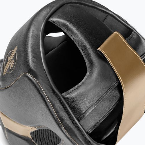 Kask bokserski Hayabusa T3 Chinless Boxing black/gold