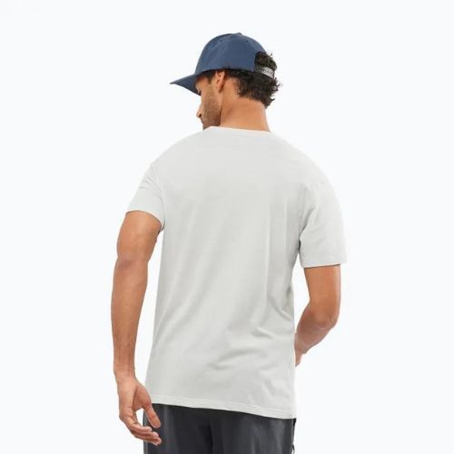 Koszulka trekkingowa męska Salomon Essential Colorbloc white