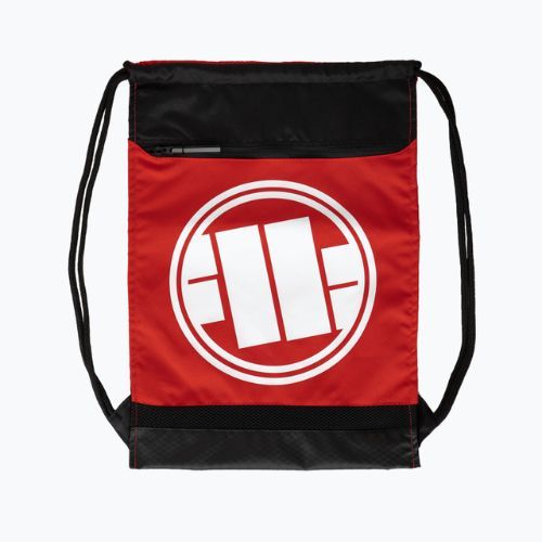 Worek Pitbull Logo 17 l back/red