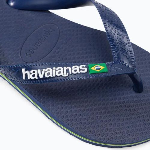 Japonki Havaianas Brasil Logo navy blue