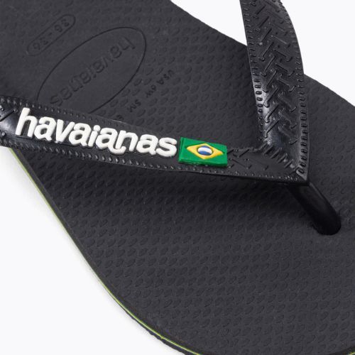 Japonki Havaianas Brasil Logo black/black