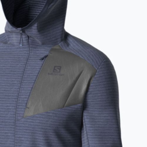 Bluza trekkingowa męska Salomon Outline FZ Hoodie mood indigo